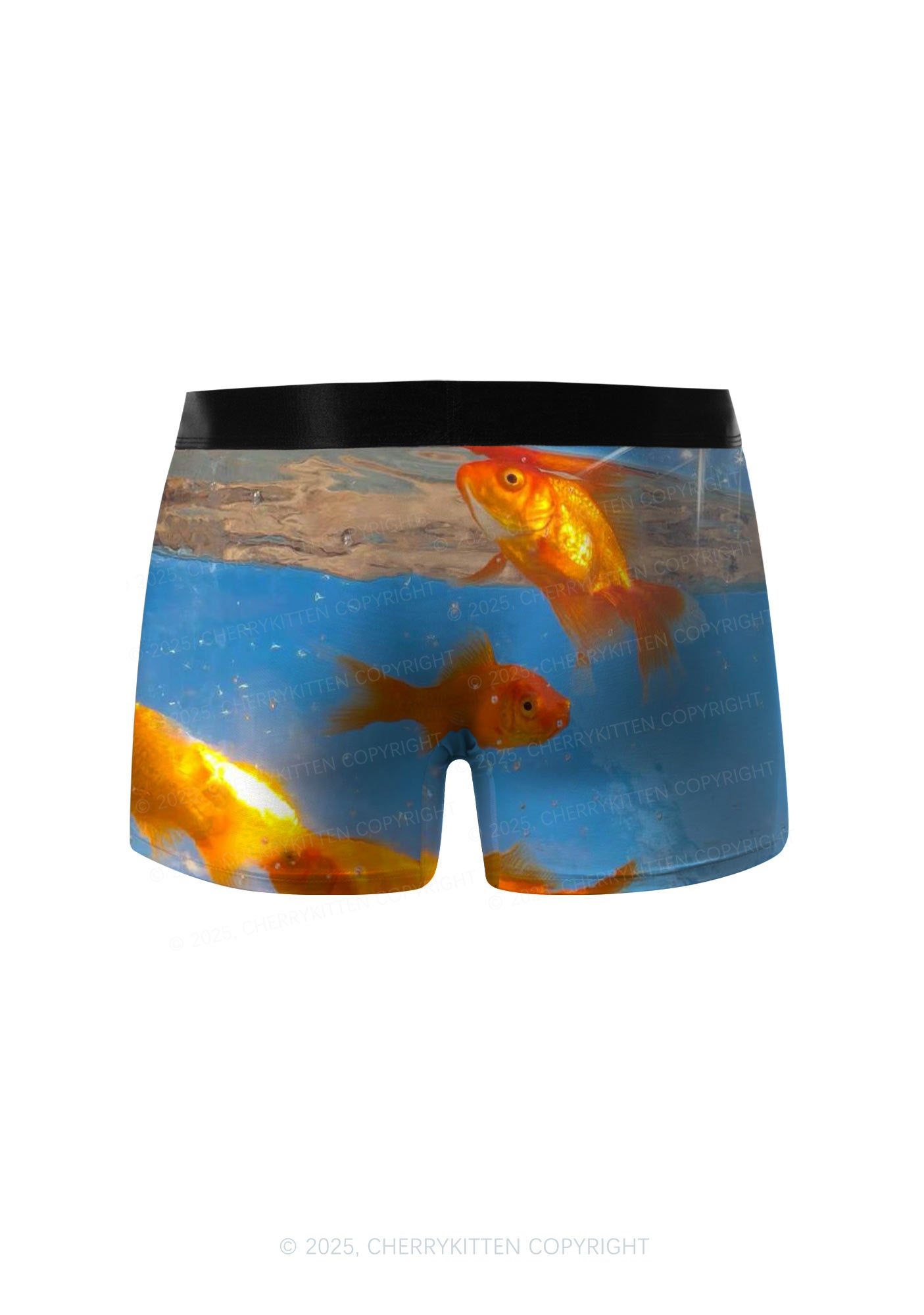 Underwater Goldfish Y2K Print Men Boxer Briefs Cherrykitten