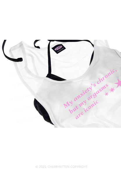 Anxiety Chronic Y2K Sheer Boyfriend Tank Cherrykitten