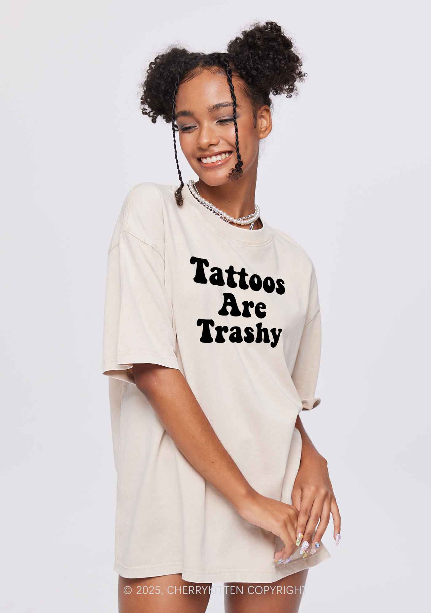 So Is Your Mom Two Sides Y2K Shirts Washed Tee Cherrykitten