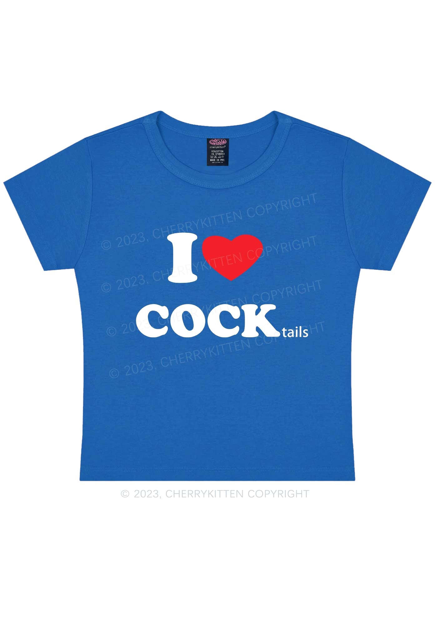 I Love Cocktails Y2K Baby Tee