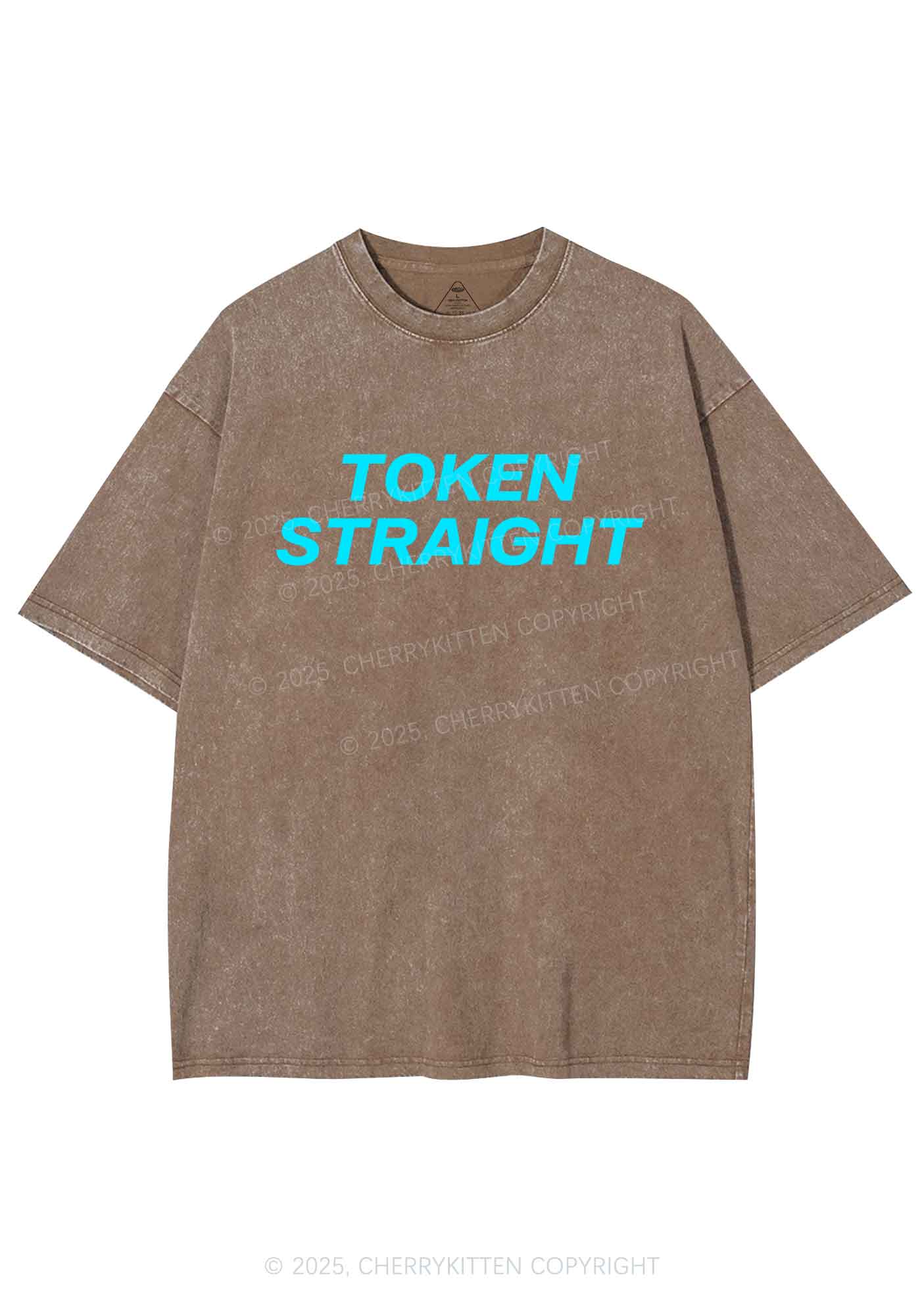 Token Straight Pride Y2K Shirts Washed Tee Cherrykitten