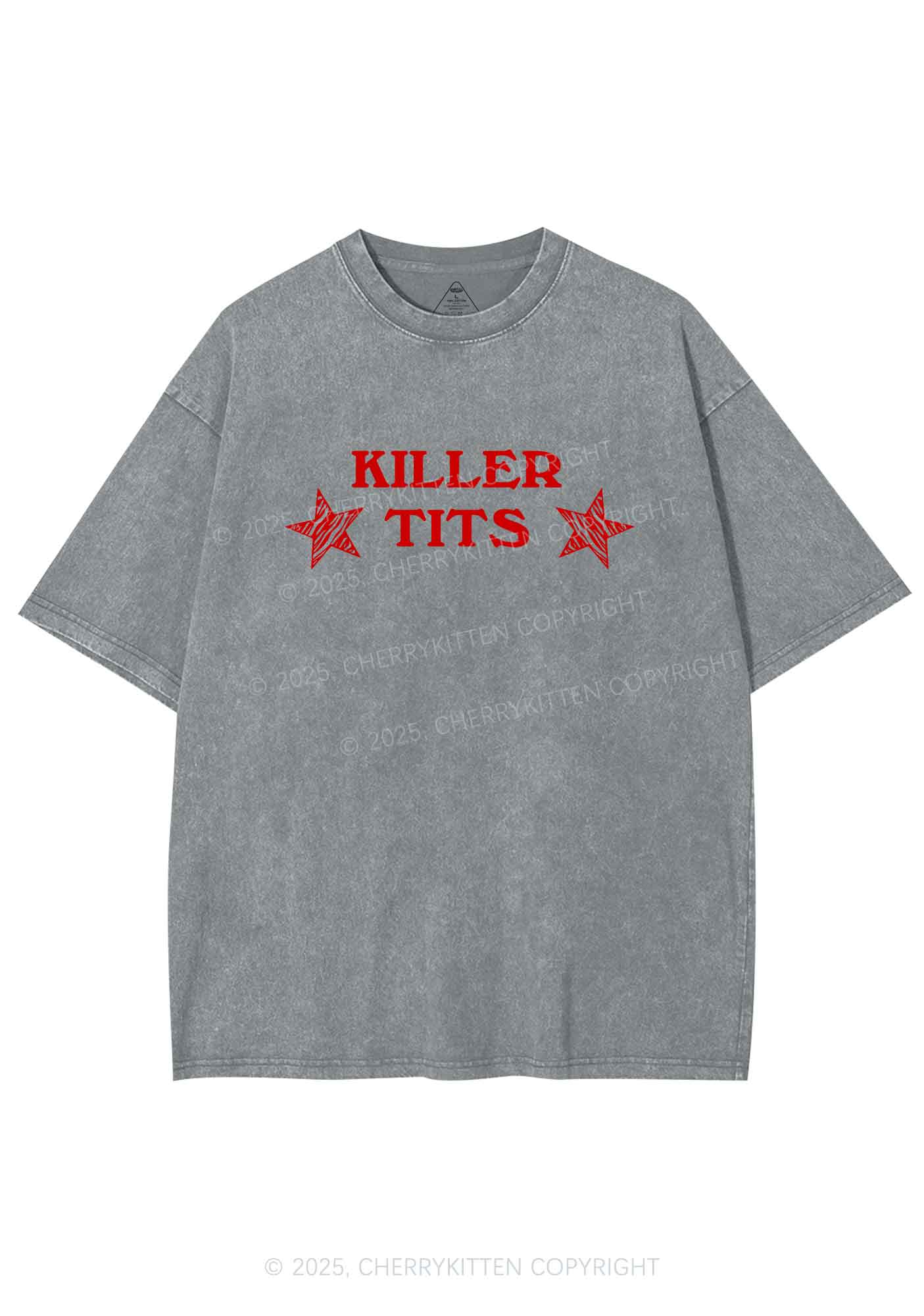 Killer Txts Y2K Shirts Washed Tee Cherrykitten