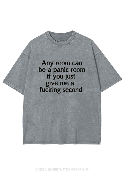 Any Room Can Be Panic Y2K Shirts Washed Tee Cherrykitten