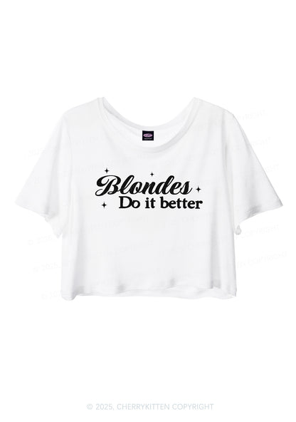 Blondes Do It Better Y2K Sheer Crop Tee Cherrykitten