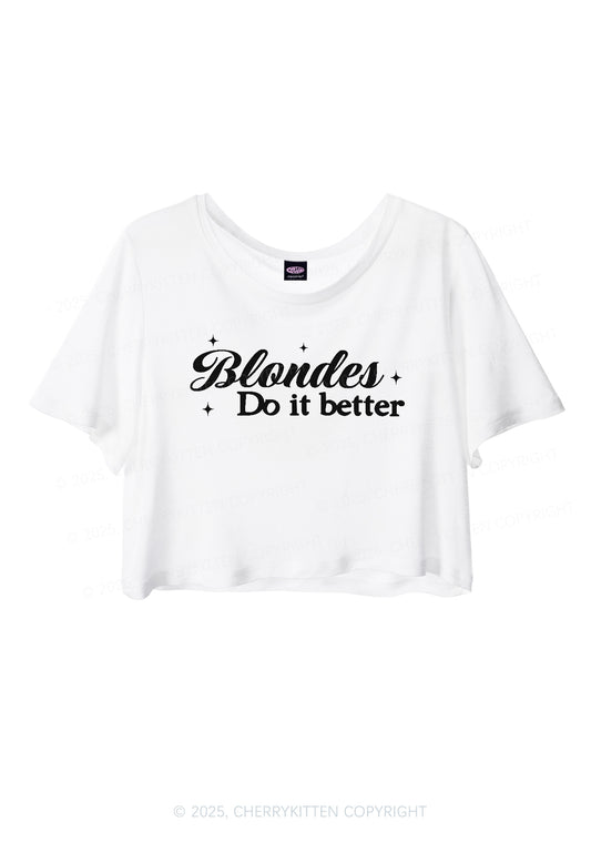 Blondes Do It Better Y2K Sheer Crop Tee Cherrykitten