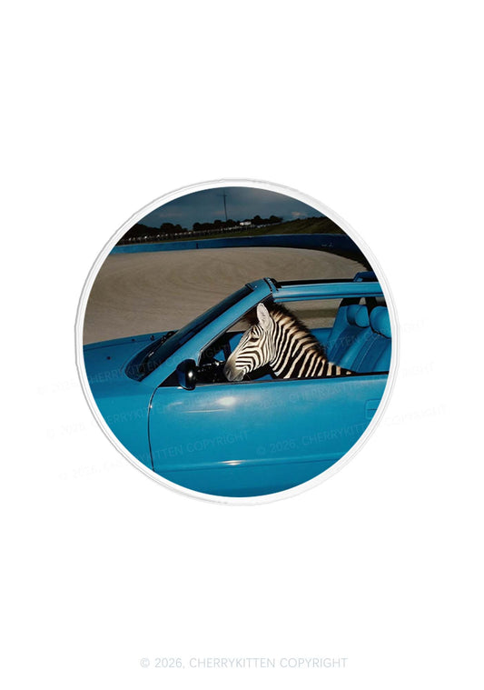 Zebra Driver Y2K Magnetic Phone Grip Holder Cherrykitten