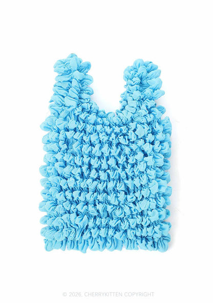 Ruffle Stretchable Magic Handbag Y2K Tote Bags Cherrykitten