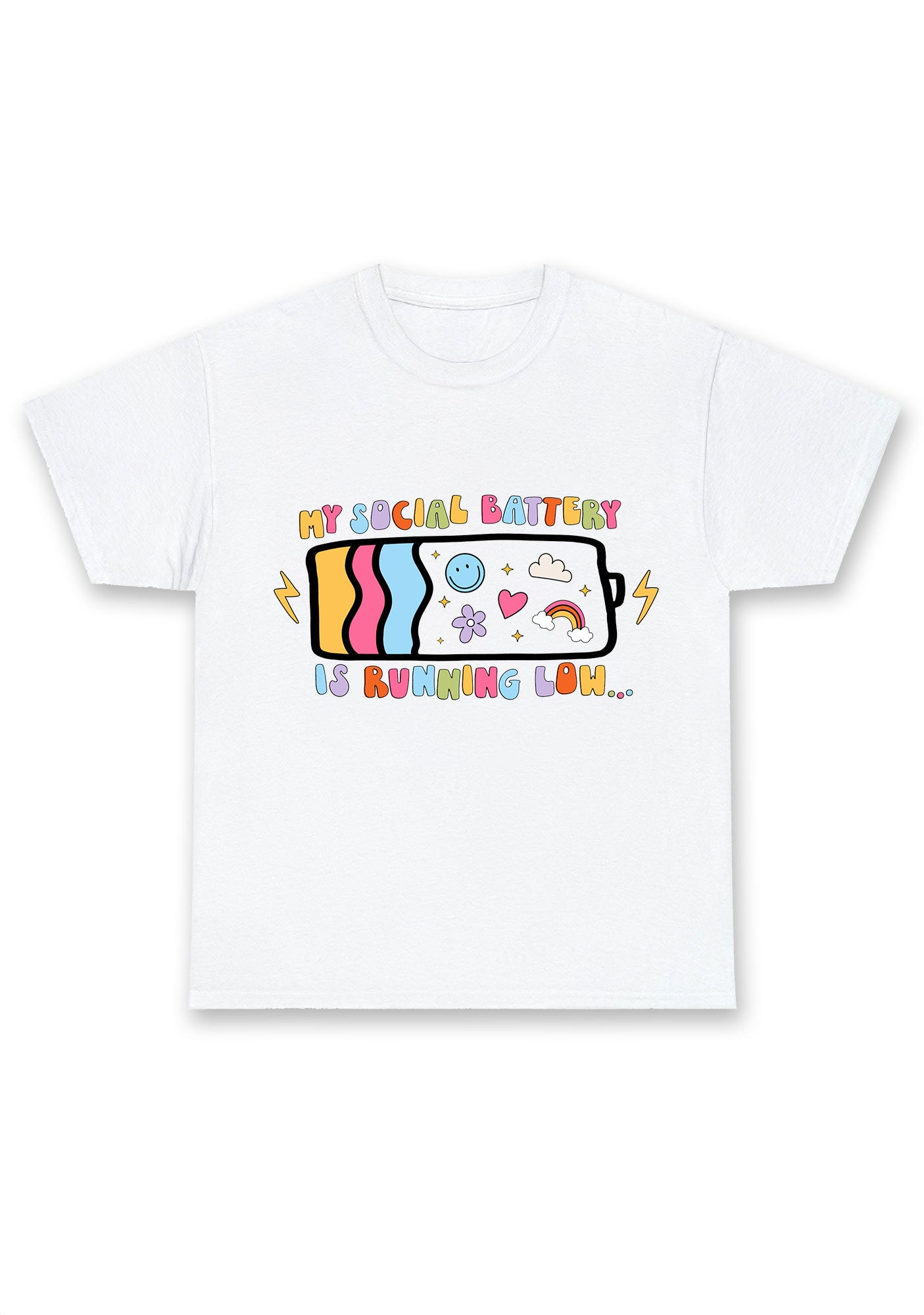 My Social Battery Is Running Low Chunky Shirt