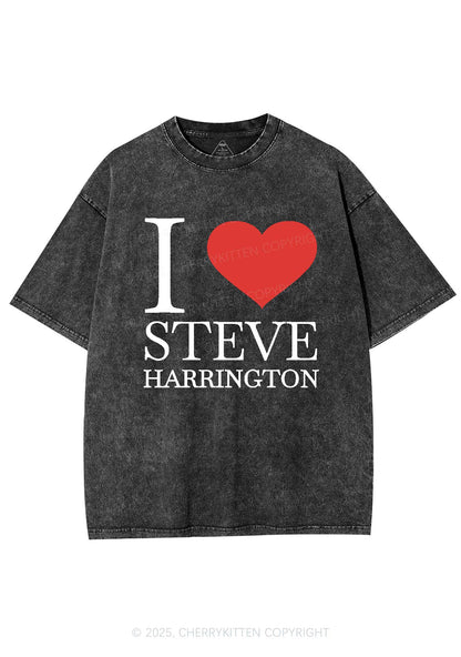 I Love SH Y2K Shirts Washed Tee Cherrykitten