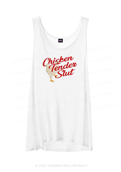 Chicken Tender Slxt Y2K Sheer Boyfriend Tank Cherrykitten