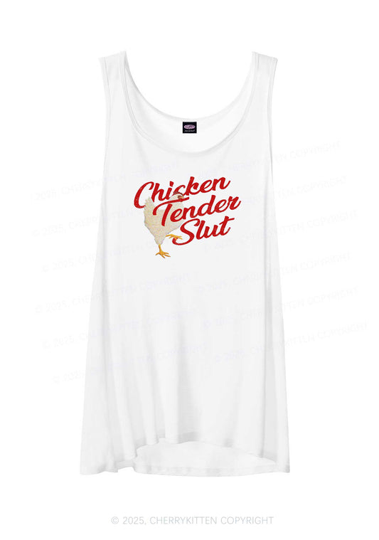 Chicken Tender Slxt Y2K Sheer Boyfriend Tank Cherrykitten