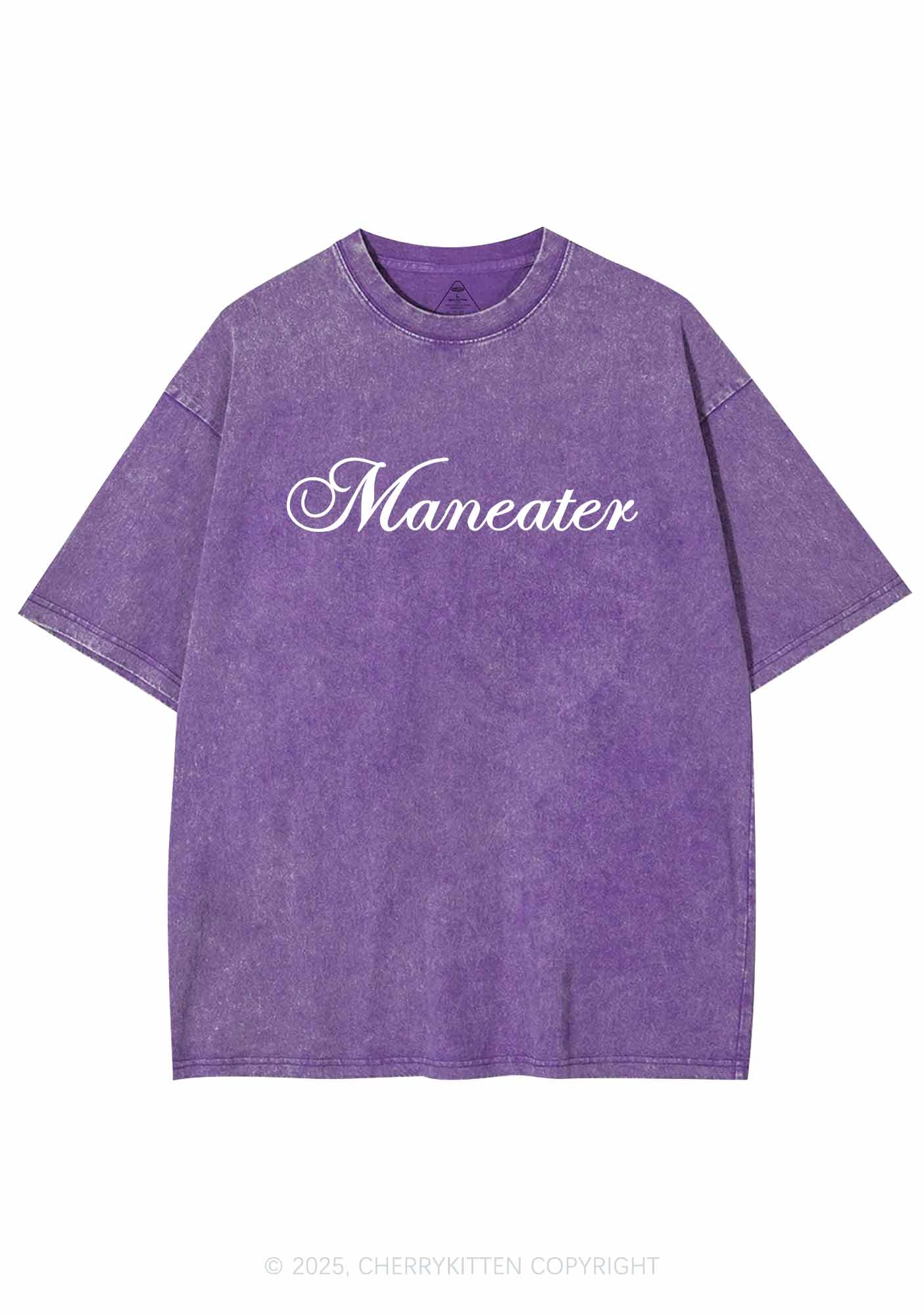 Maneater Y2K Shirts Washed Tee Cherrykitten