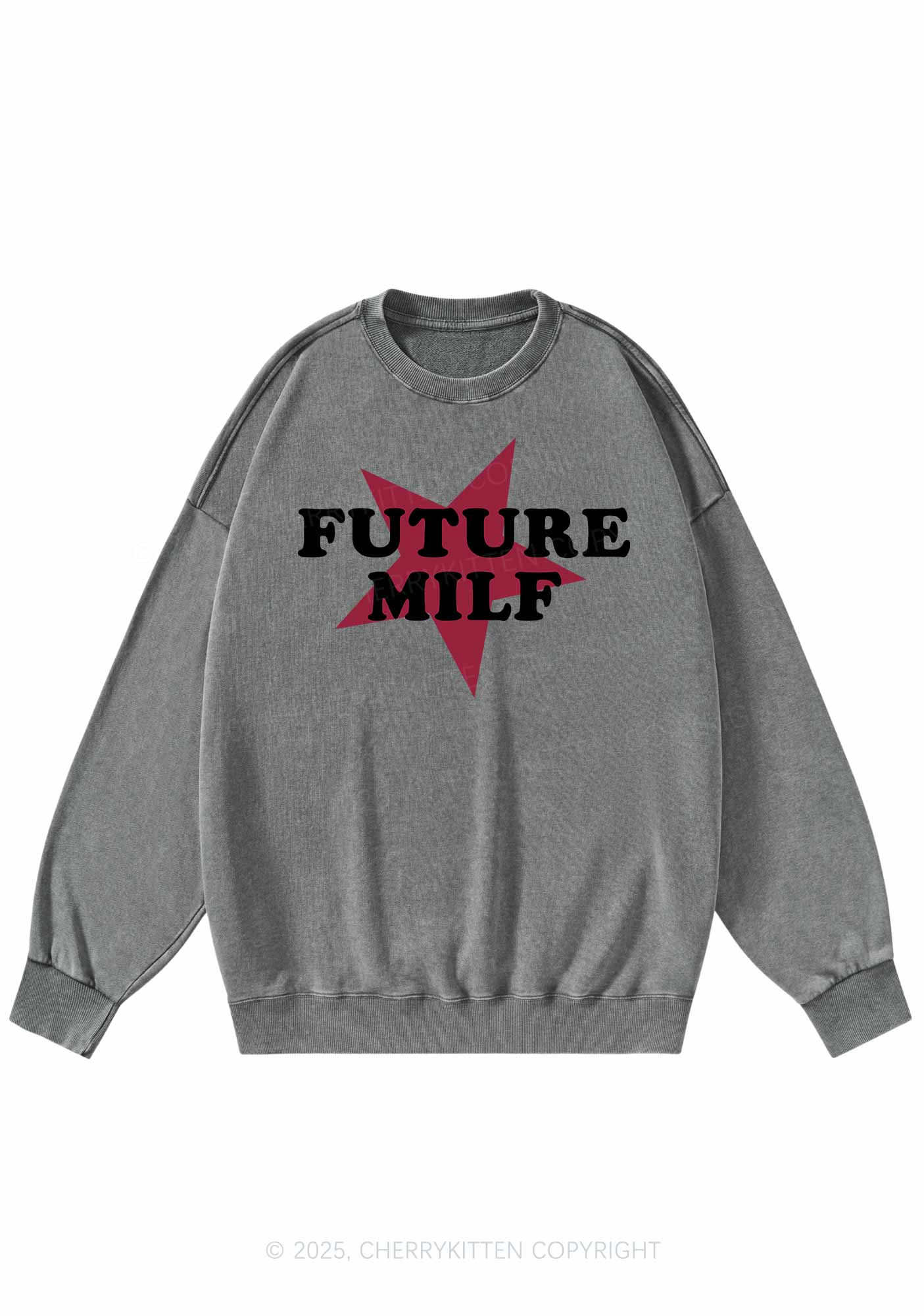 Future Mxxf Y2K Washed Sweatshirts Cherrykitten