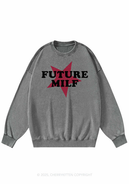 Future Mxxf Y2K Washed Sweatshirts Cherrykitten