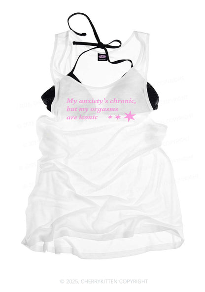 Anxiety Chronic Y2K Sheer Boyfriend Tank Cherrykitten