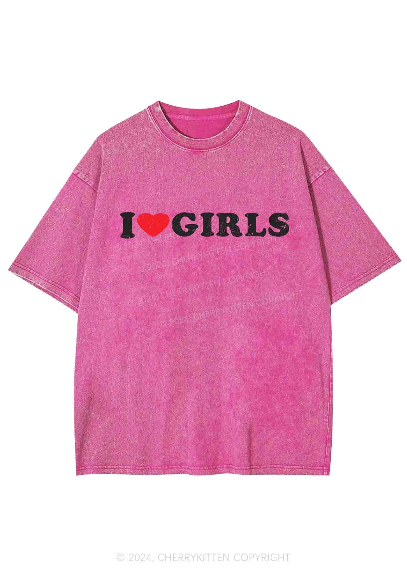 I Love Girls Y2K Washed Tee Cherrykitten
