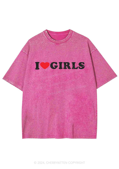 I Love Girls Y2K Washed Tee Cherrykitten