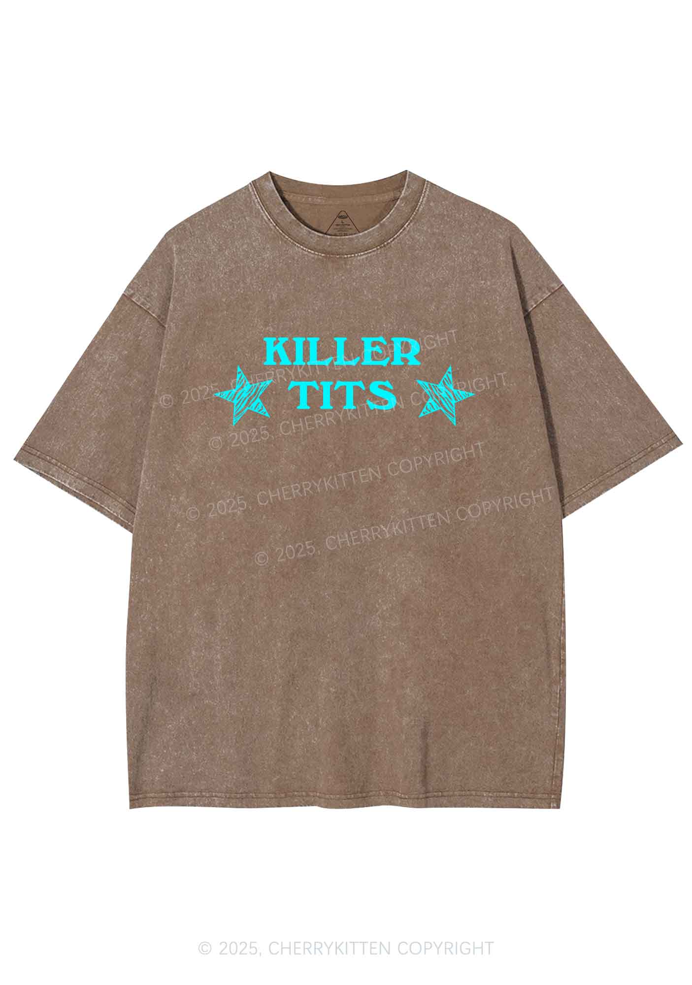 Killer Txts Y2K Shirts Washed Tee Cherrykitten