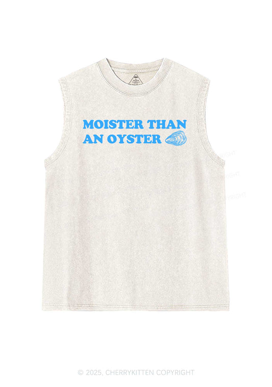 Moister Than An Oyster Y2K Washed Muscle Tank Cherrykitten