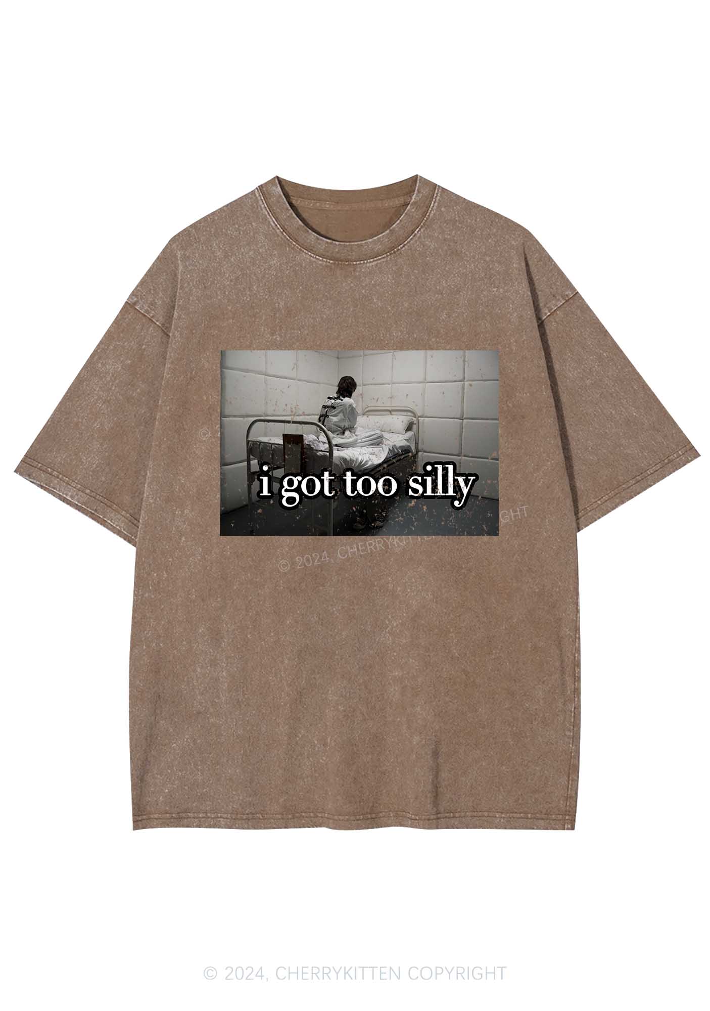 I Got Too Silly Y2K Washed Tee Cherrykitten