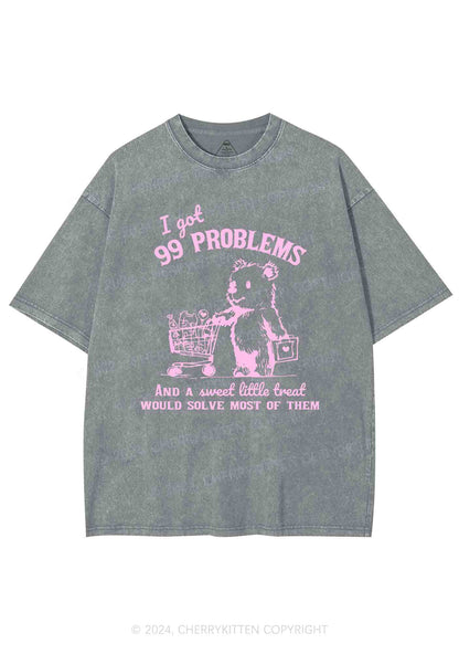 Ninety-nine Poblems Y2K Washed Tee Cherrykitten
