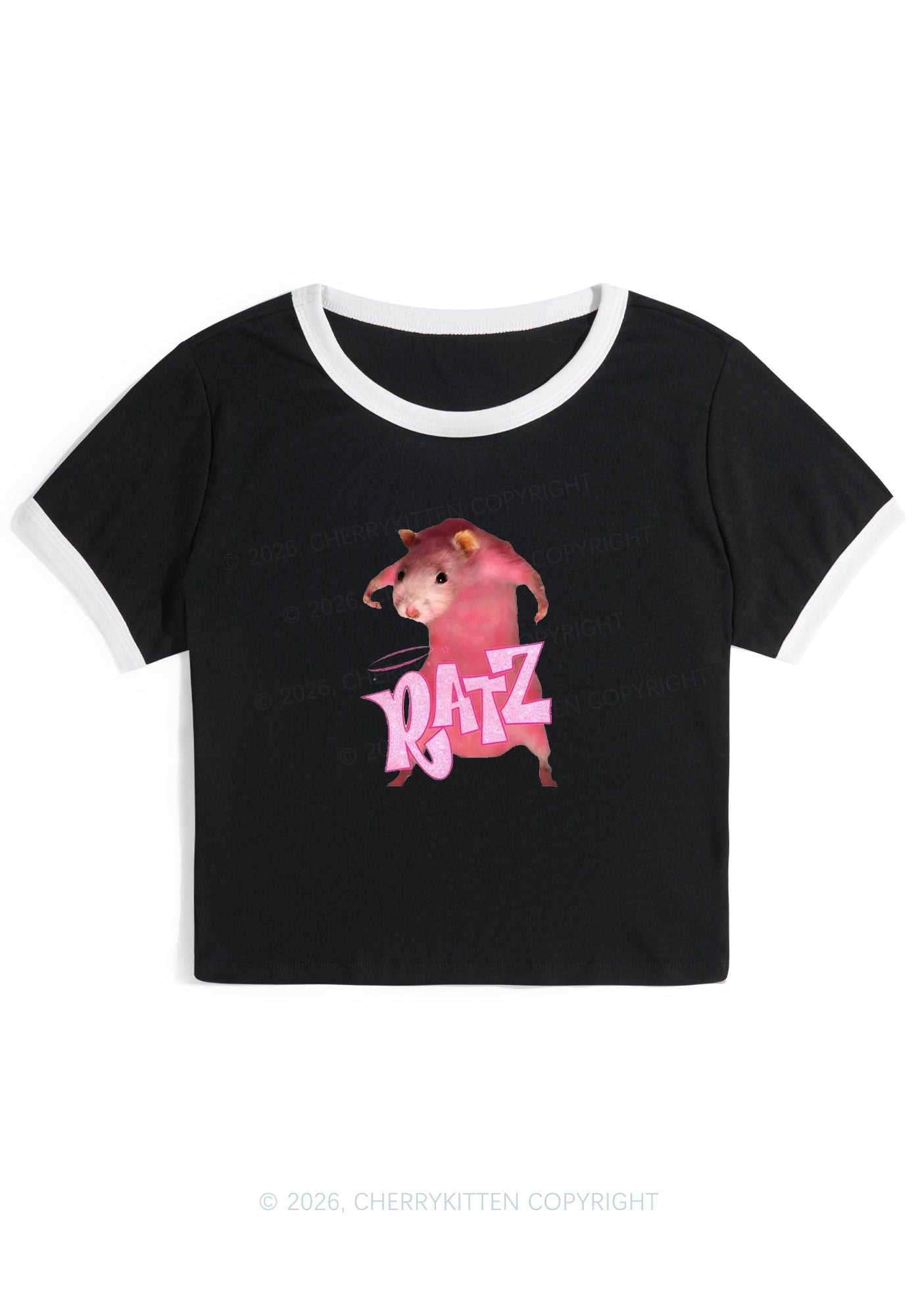 Pink Ratz Y2K Ringer Tee Cherrykitten