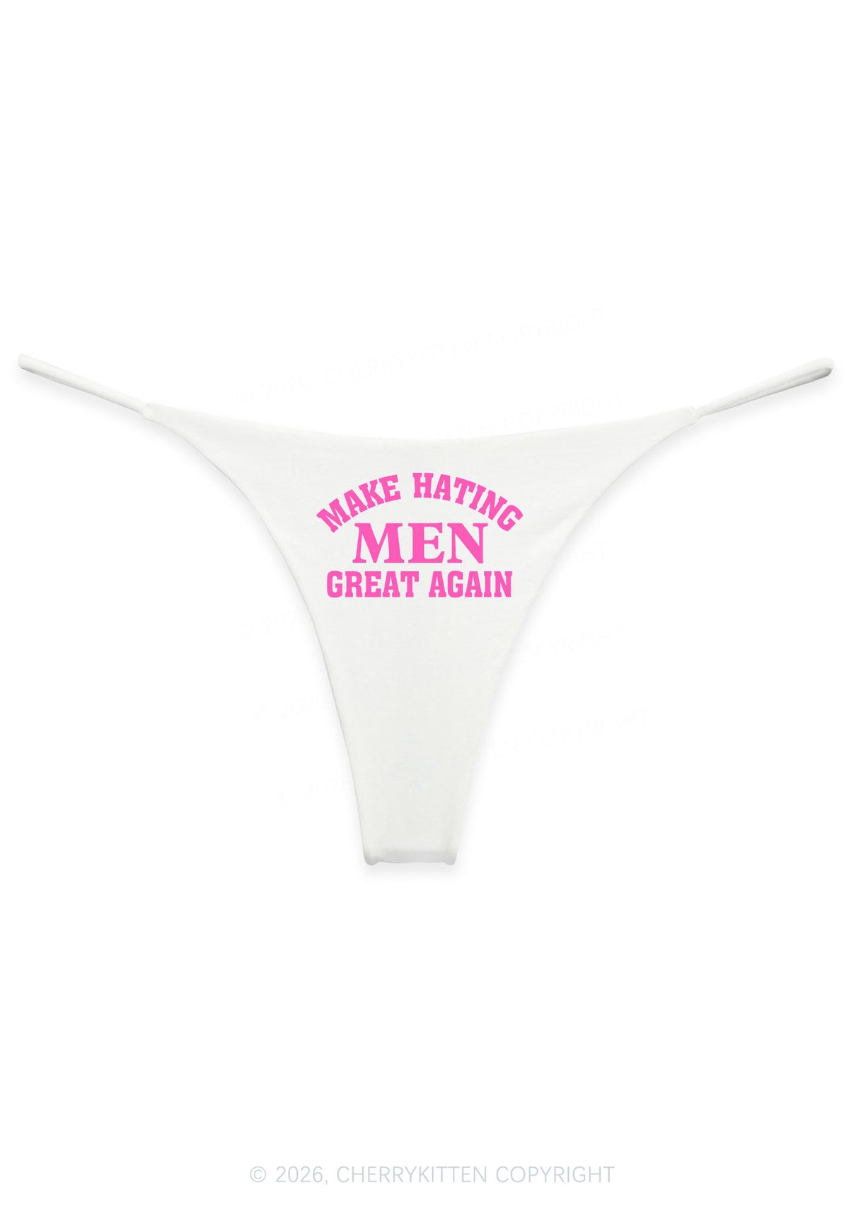 Make Hating Men Great Again Y2K Bikini String Thong Cherrykitten