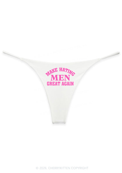 Make Hating Men Great Again Y2K Bikini String Thong Cherrykitten