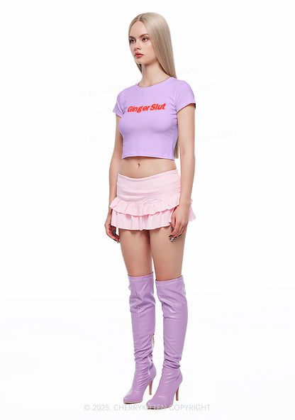 Ginger Slxt Y2K Baby Tee Cherrykitten