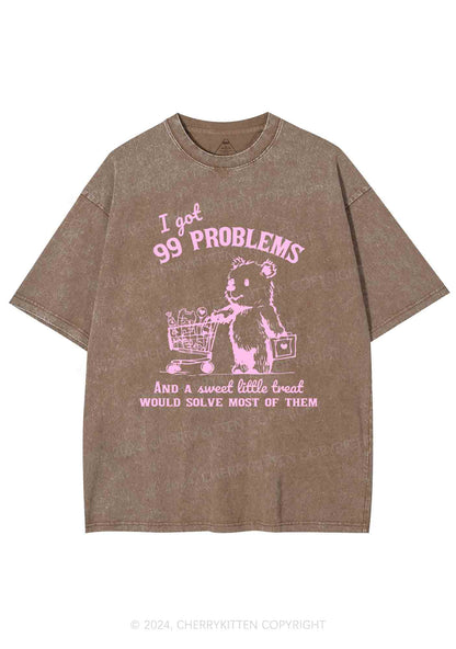 Ninety-nine Poblems Y2K Washed Tee Cherrykitten