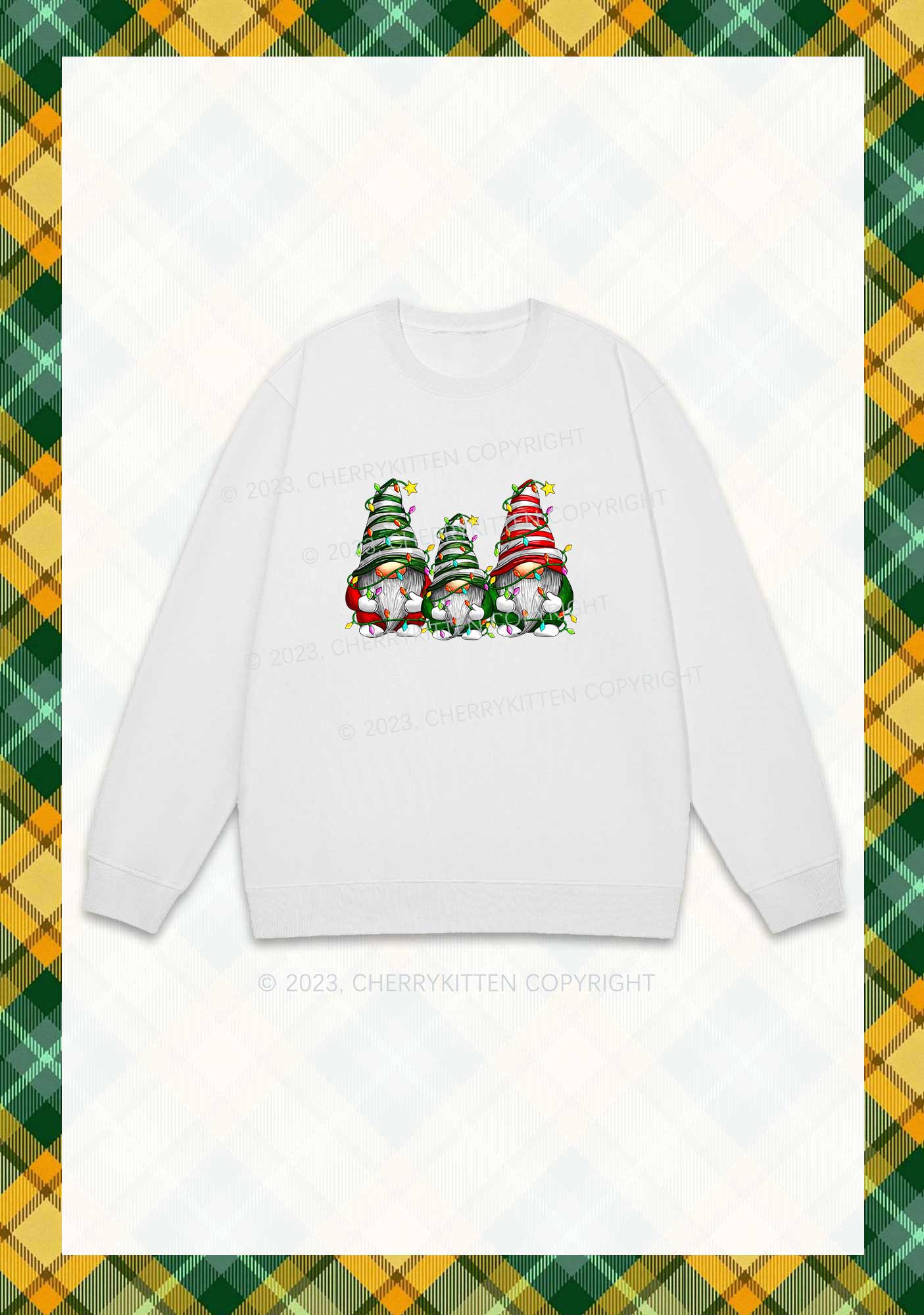 Christmas Dwarfs Y2K Sweatshirt Cherrykitten