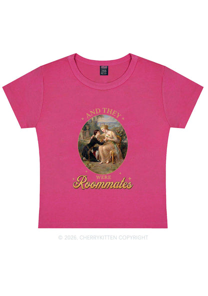 They Were Roommates Pride Y2K Baby Tee Cherrykitten