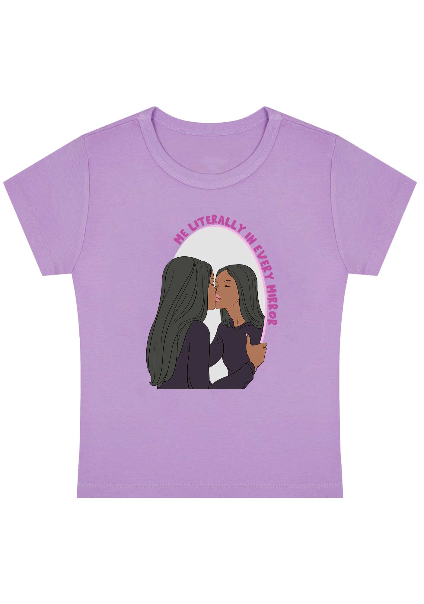 Curvy Me Literally In Every Mirror Baby Tee