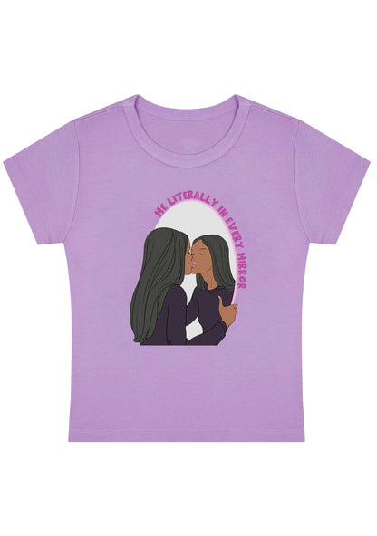 Curvy Me Literally In Every Mirror Baby Tee