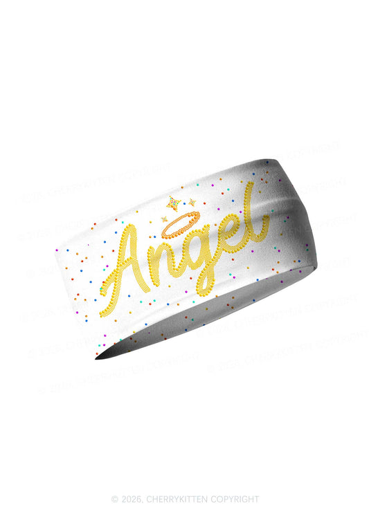 Rainbow Dots Angel Y2K Print Headband Cherrykitten