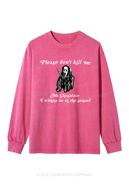 Halloween In The Sequel Y2K Washed Long Sleeves Cherrykitten