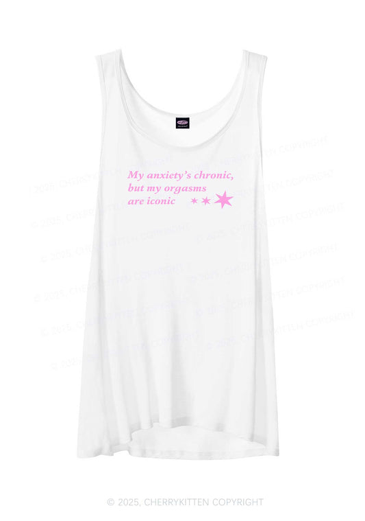 Anxiety Chronic Y2K Sheer Boyfriend Tank Cherrykitten