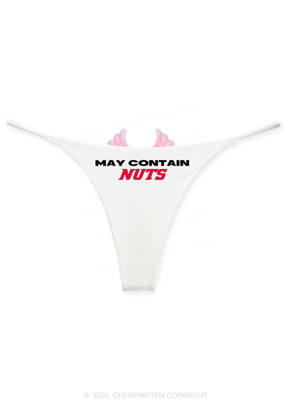 May Contain Nuts Y2K Goth Angel Wings Bikini String Thong Cherrykitten
