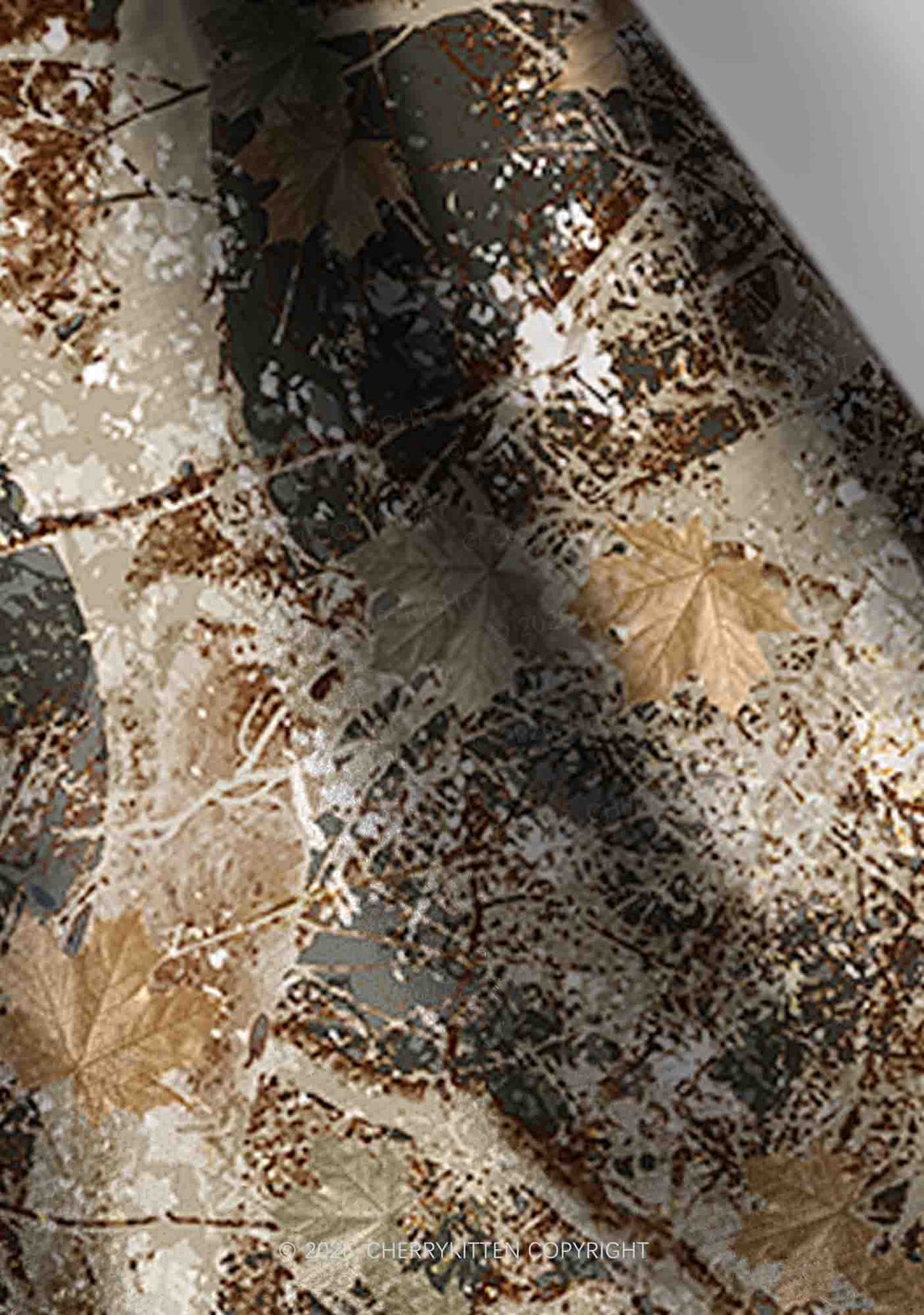 Maple Leaf Camouflage Y2K Print Headband Cherrykitten