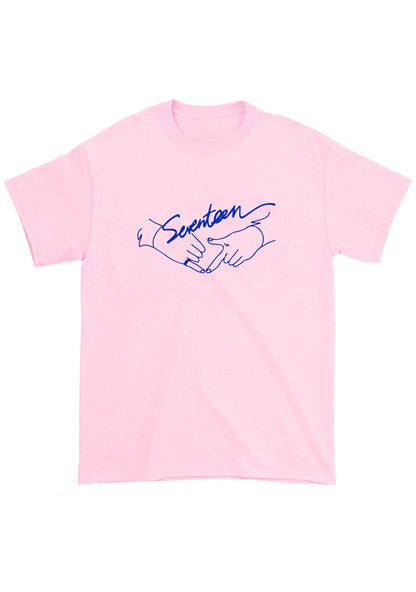 Hand Gesture Svt Kpop Chunky Shirt