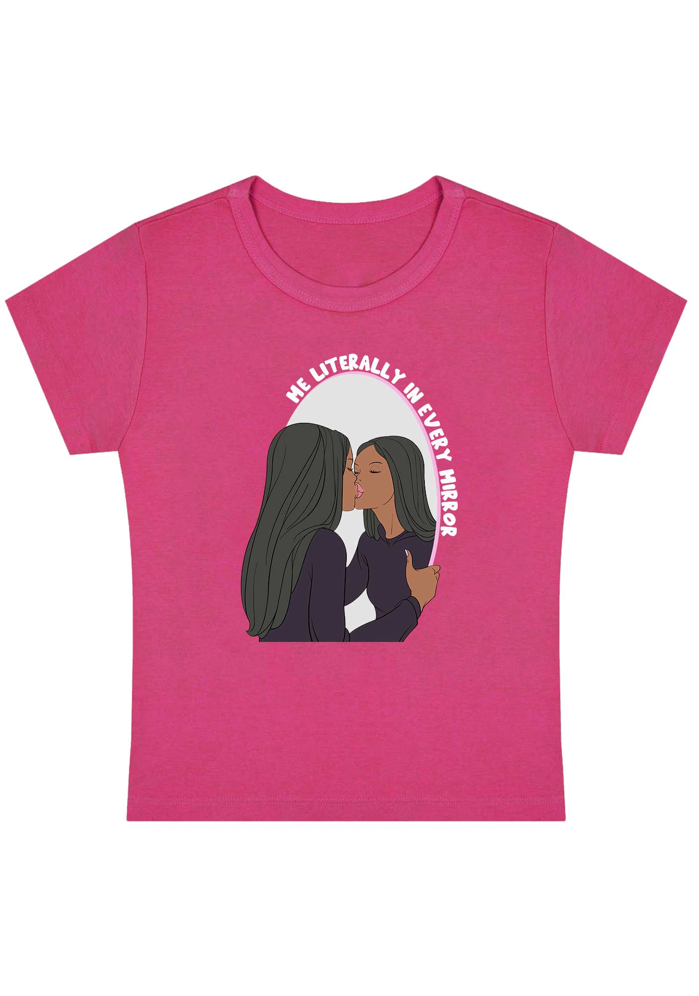 Curvy Me Literally In Every Mirror Baby Tee