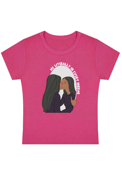 Curvy Me Literally In Every Mirror Baby Tee