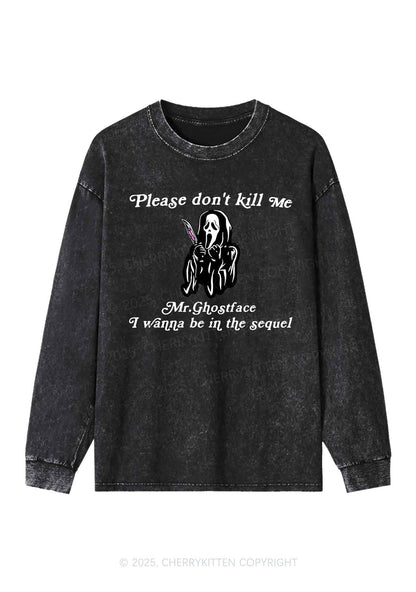 Halloween In The Sequel Y2K Washed Long Sleeves Cherrykitten