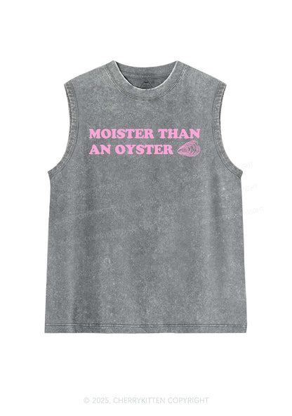 Moister Than An Oyster Y2K Washed Muscle Tank Cherrykitten
