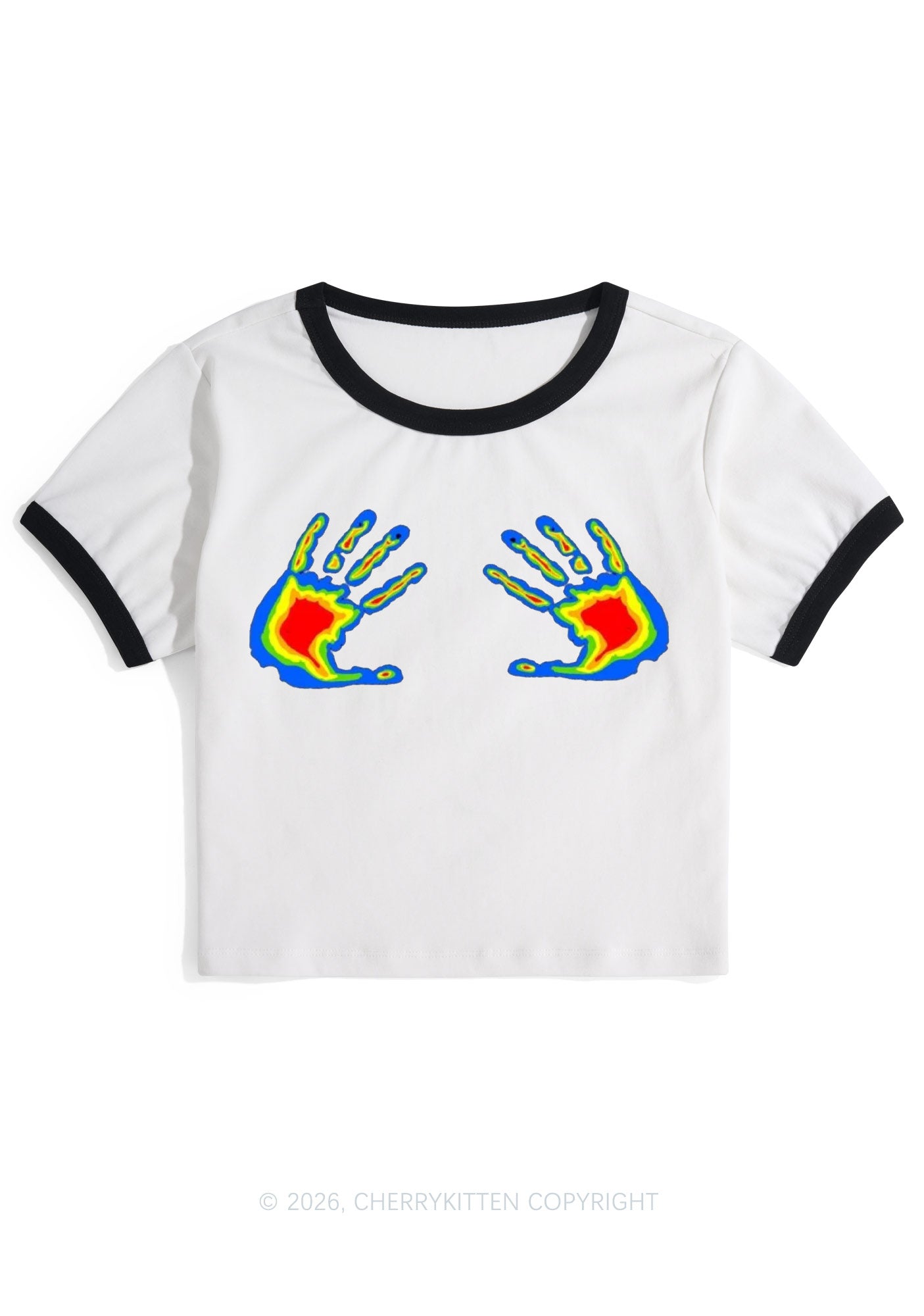 Thermal Hands Y2K Ringer Tee Cherrykitten