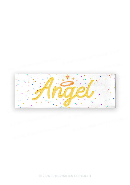 Rainbow Dots Angel Y2K Print Headband Cherrykitten