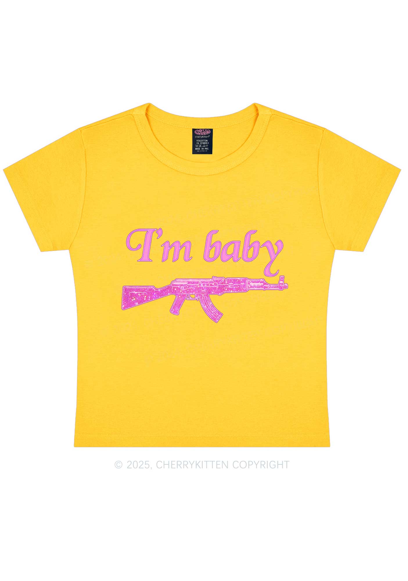 I Am Baby Y2K Baby Tee Cherrykitten