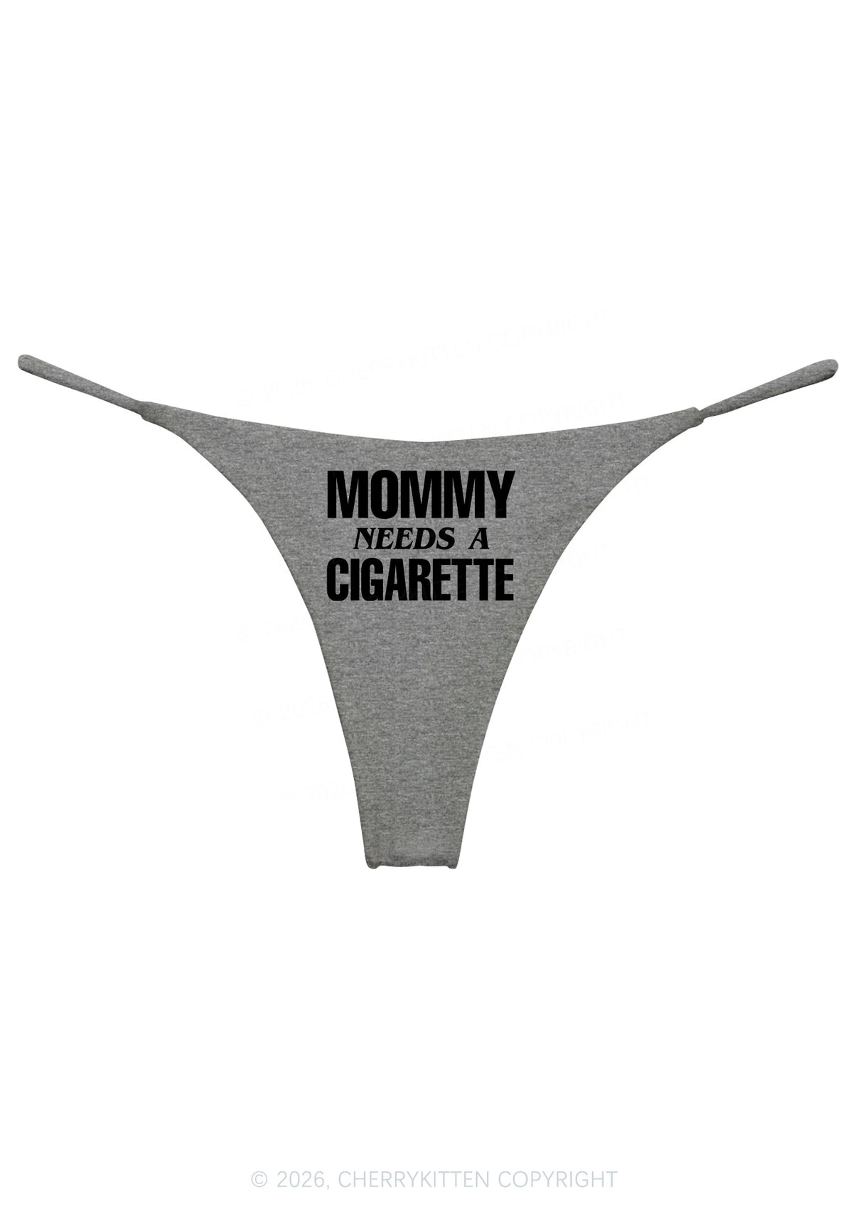 Mommy Needs A Cigarette Y2K Bikini String Thong Cherrykitten