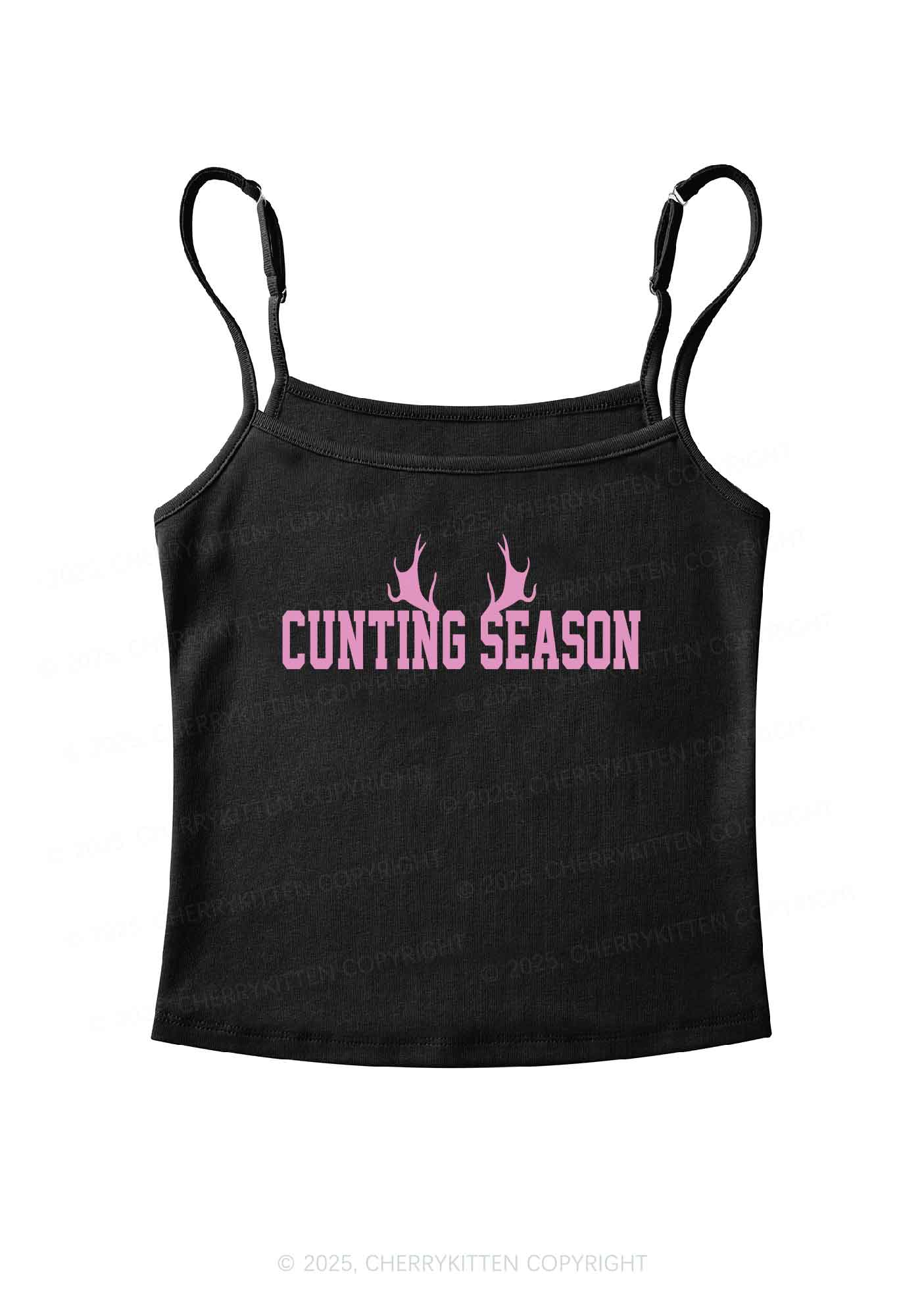 Cunting Season Y2K Spaghetti Strap Cami Cherrykitten