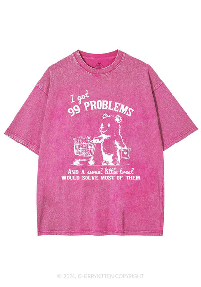 Ninety-nine Poblems Y2K Washed Tee Cherrykitten